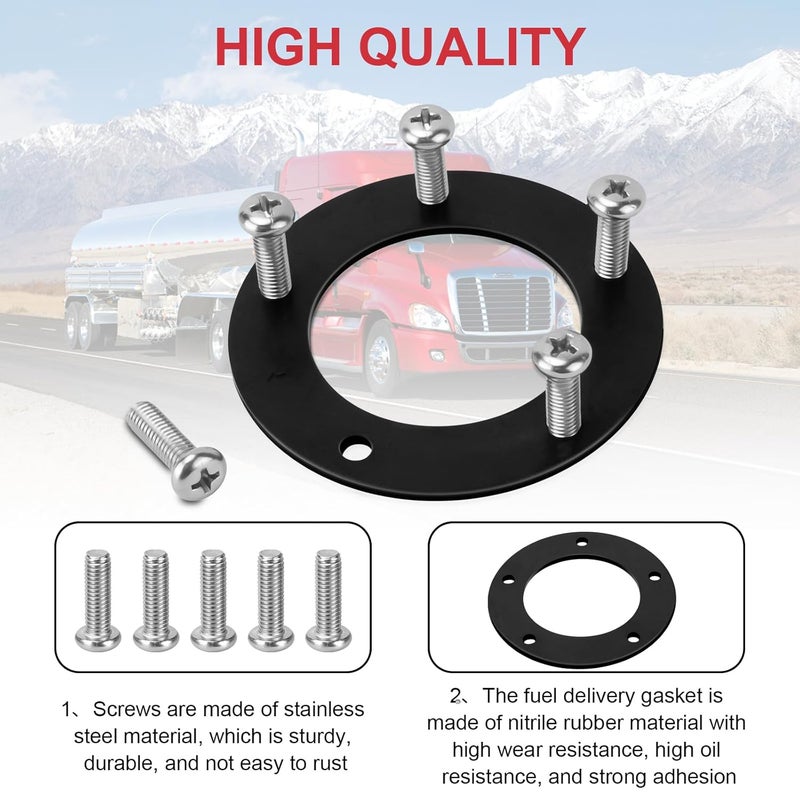 Batator Fuel Tank Sending Unit Gasket Kit(NBR), Boat Fuel Gauge Sending Gasket Marine Fule Gas Tank Sending Unit, Car Trucks Fuel Sensor Sending Unit, Fuel Sender Unit for Vehicles - Image 4